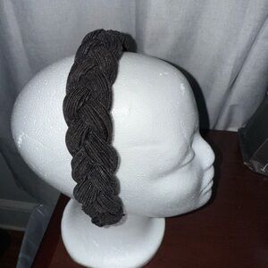 Elegant Black Braided Headband